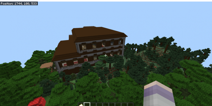 Woodland Mansion With Taiga And Snow Within 2000 Blocks Of Spawn